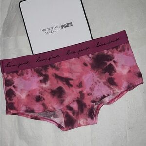 Victoria's Secret PINK Tie-Dye Briefs Underwear Boyshort UNISEX